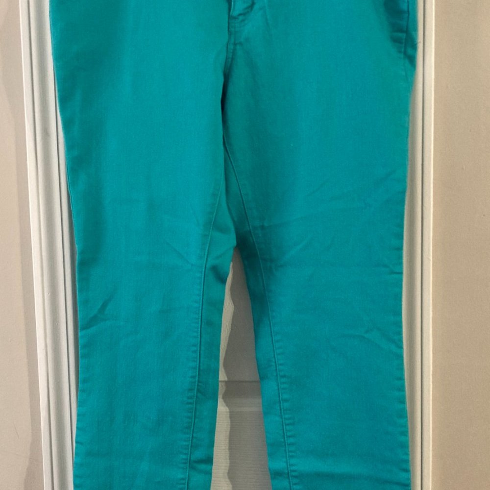 Jeans - Turquois, Straight Leg